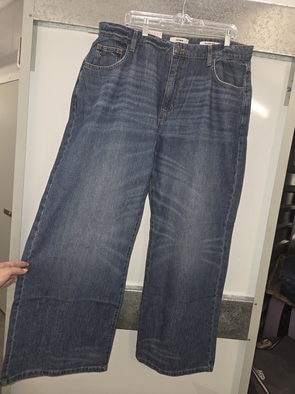 Old Navy Wide-Leg Jeans in Dark Denim Blue